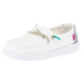 Hey Dude Youth Wendy Disco White Casual Shoe