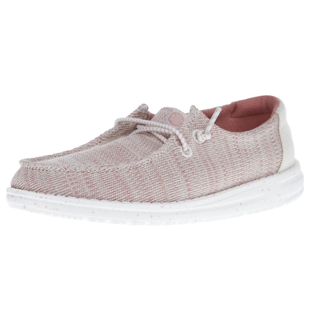 Hey Dude Youth Wendy Sport Mesh Light Pink Casual Shoe