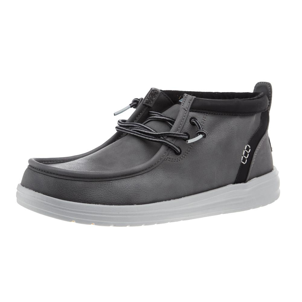 Hey Dude Mens Grey Mid Griper Casual Shoe