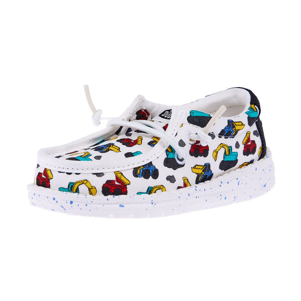 Hey Dude Toddler Wally White and Multicolor Trucks