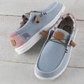 Hey Dude Wally Americana Denim Stripe