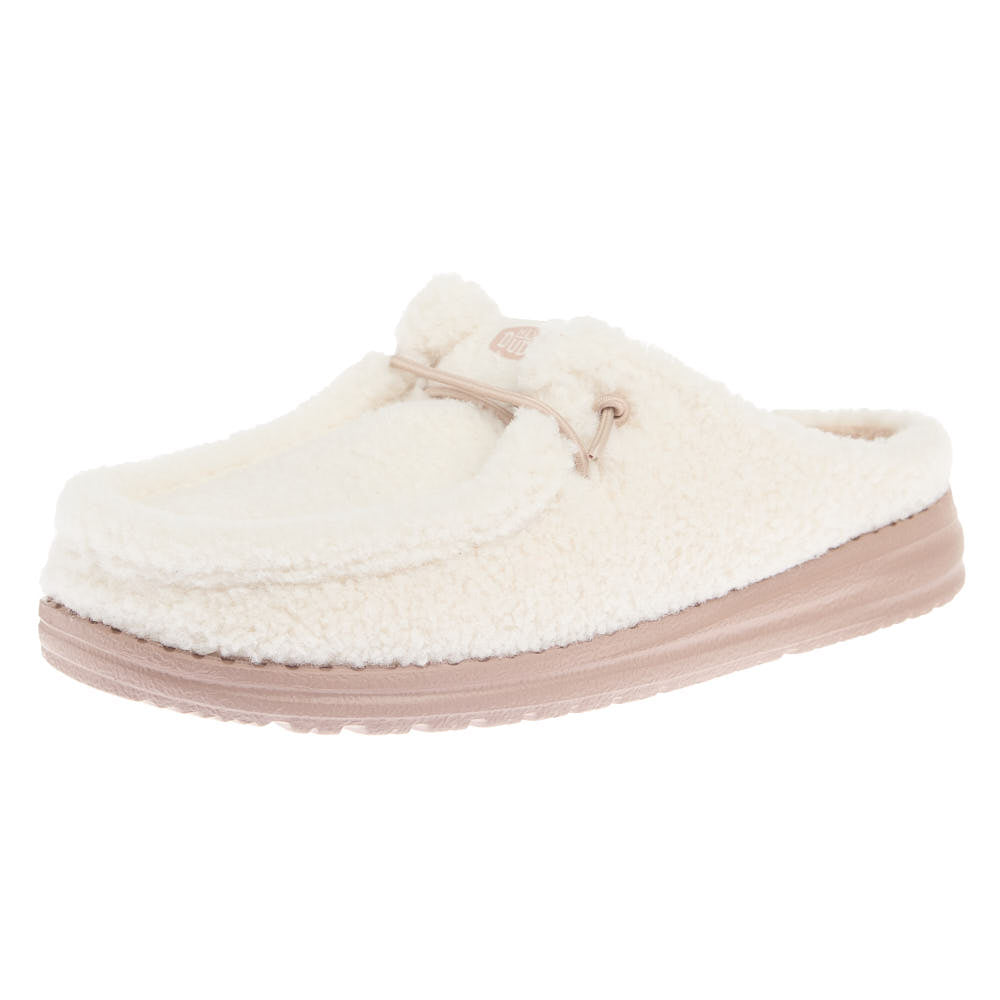 Hey Dude Women's Wendy Cream Egret Slipper