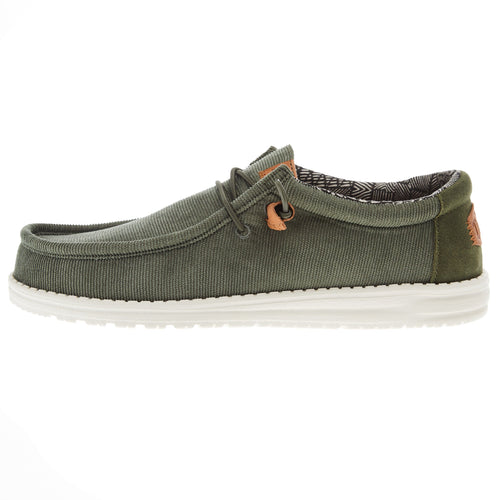 Hey Dude Men's Olive Wally Corduroy Casual