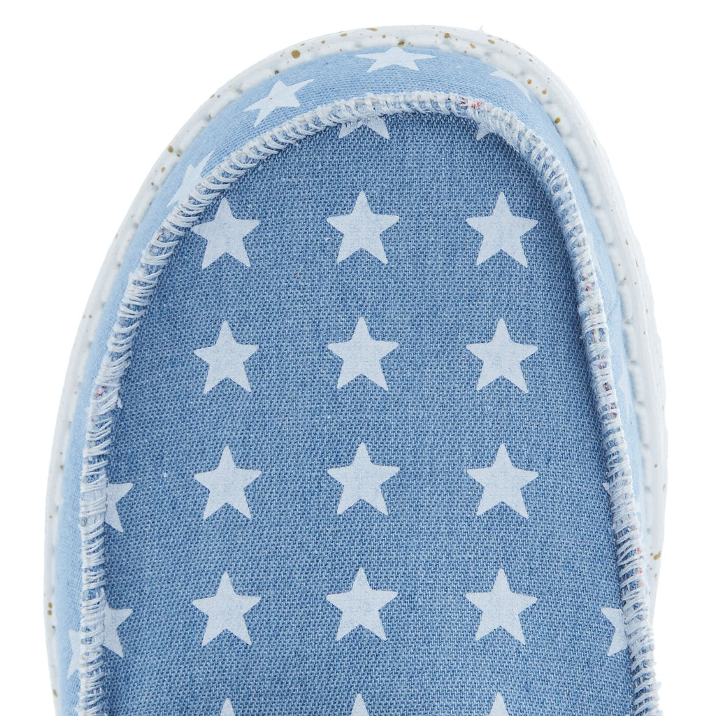 Hey Dude Men's Wally Americana Denim Star Casual Shoe