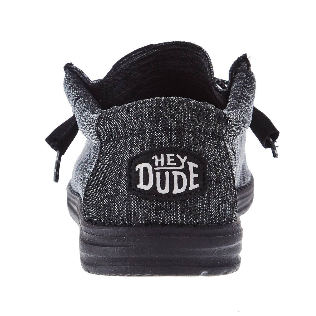 Hey Dude Mens Black/Black Wally Sport Knit Casual