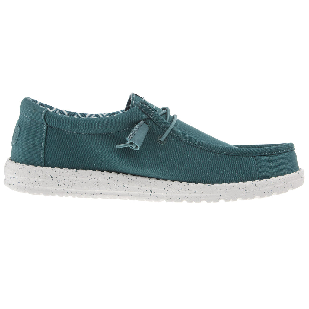 Hey Dude Mens North Atlantic Wally Stretch Canvas Casual Shoe