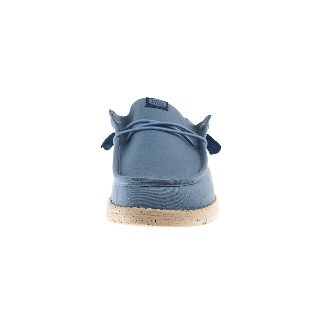 Hey Dude Men's Wally Stretch Canvas Faded Denim Casual Shoe
