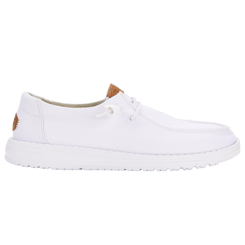 Hey Dude Women's Wendy Stretch Canvas White Casual