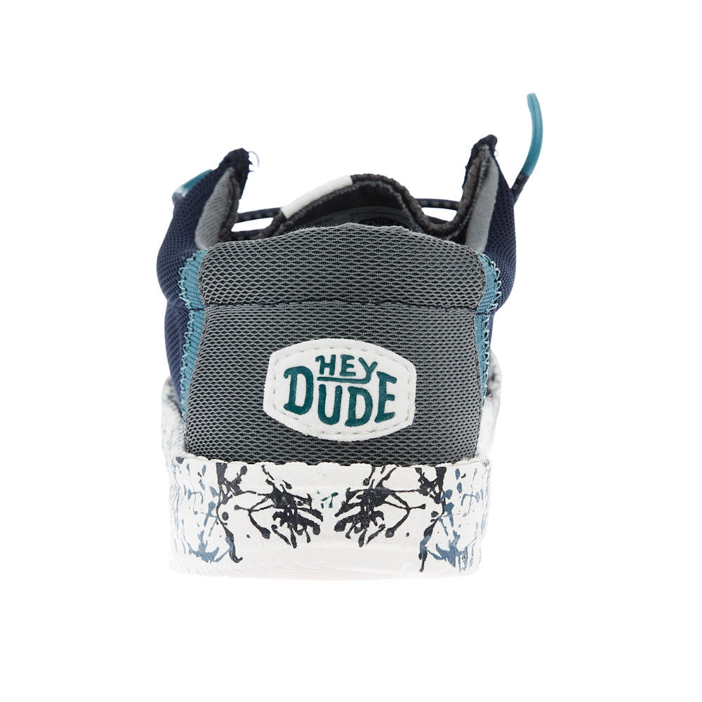 Hey Dude Youth Wally Navy and Charcoal Summer Mesh