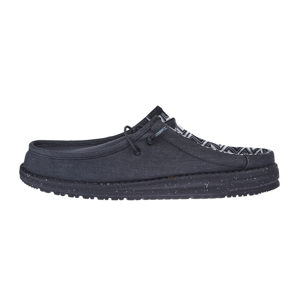 Hey Dude Men's Wally Slip On Black Casual Shoe