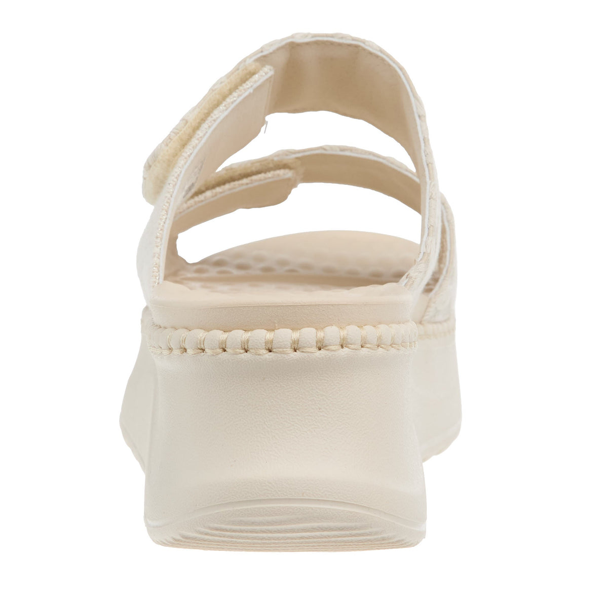 Hey Dude Women`s Delray Whipstitch Natural White Slide