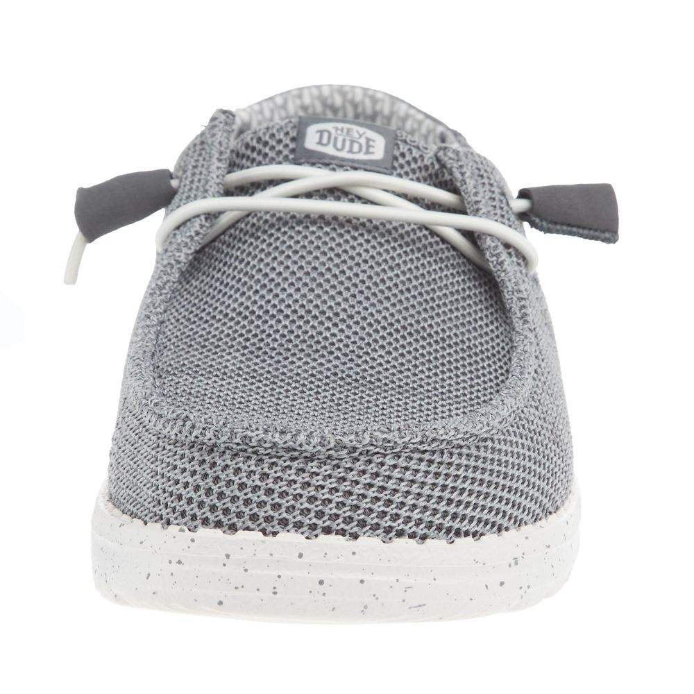Hey Dude Women`s Wendy Stretch Mesh Dark Grey Casual Shoe
