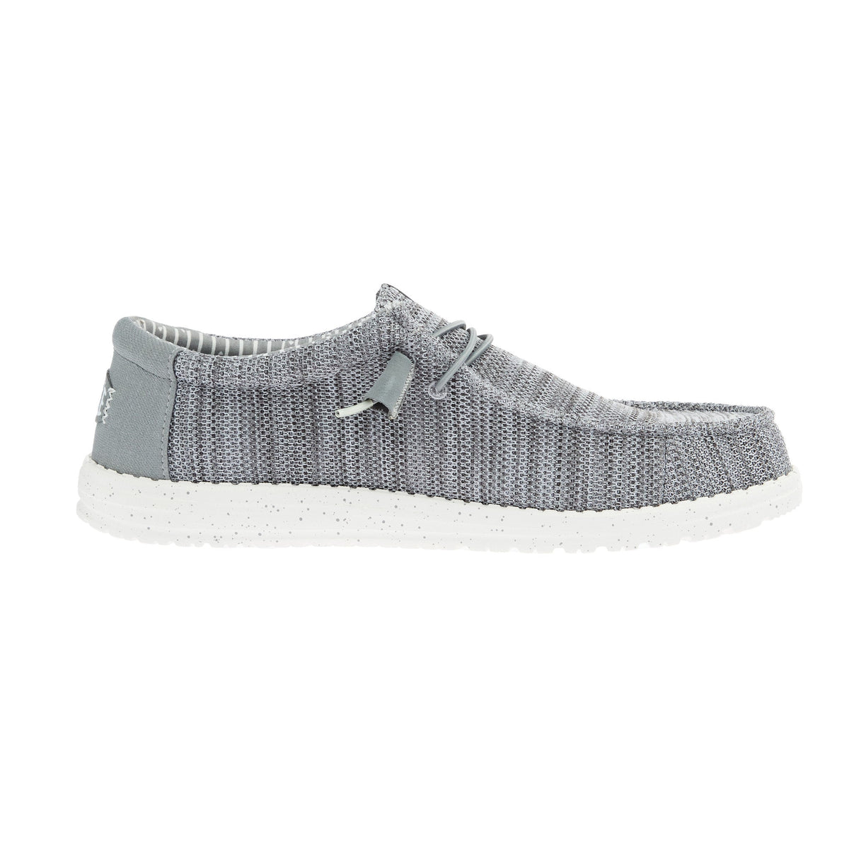 Hey Dude Men`s Grey Wally Stretch Mesh Casual