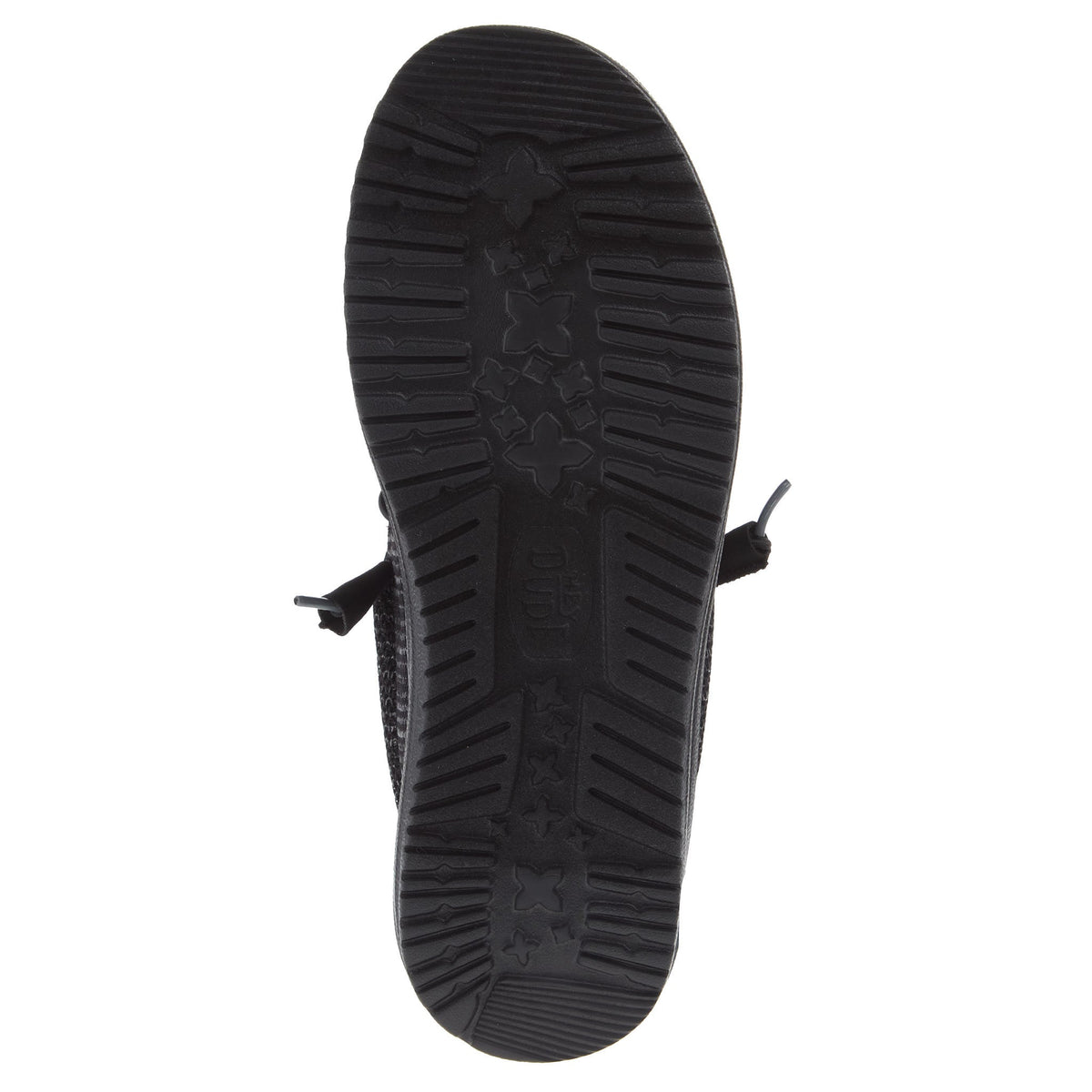 Hey Dude Mens Black Wally Stretch Mesh Casual Shoe