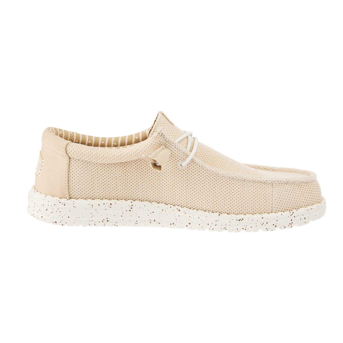 Hey Dude Men`s Irish Cream Wally Stretch Sox Casual Shoe