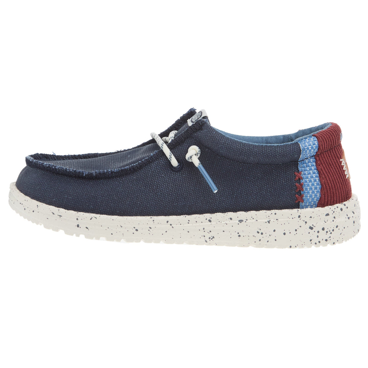 Hey Dude Youth Wally Break Day Navy Casual Shoe