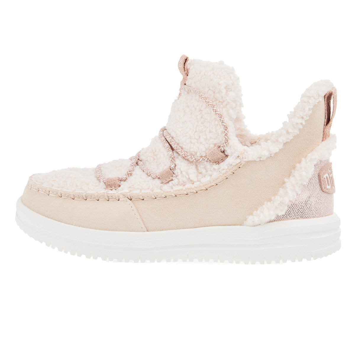 Hey Dude Womens Camden Suede Cozy Tan Shoe