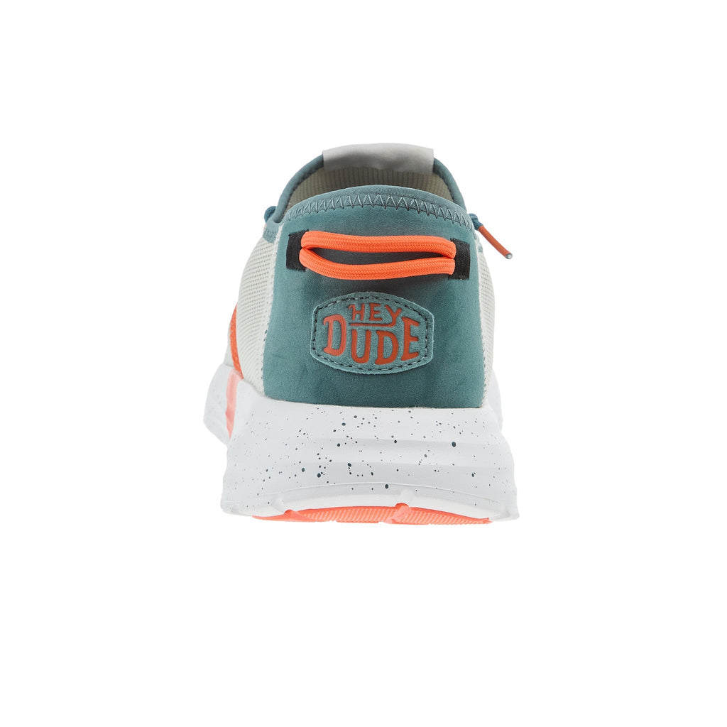 Hey Dude Men`s Sirocco Active Blue Grey/Orange Casual Shoe