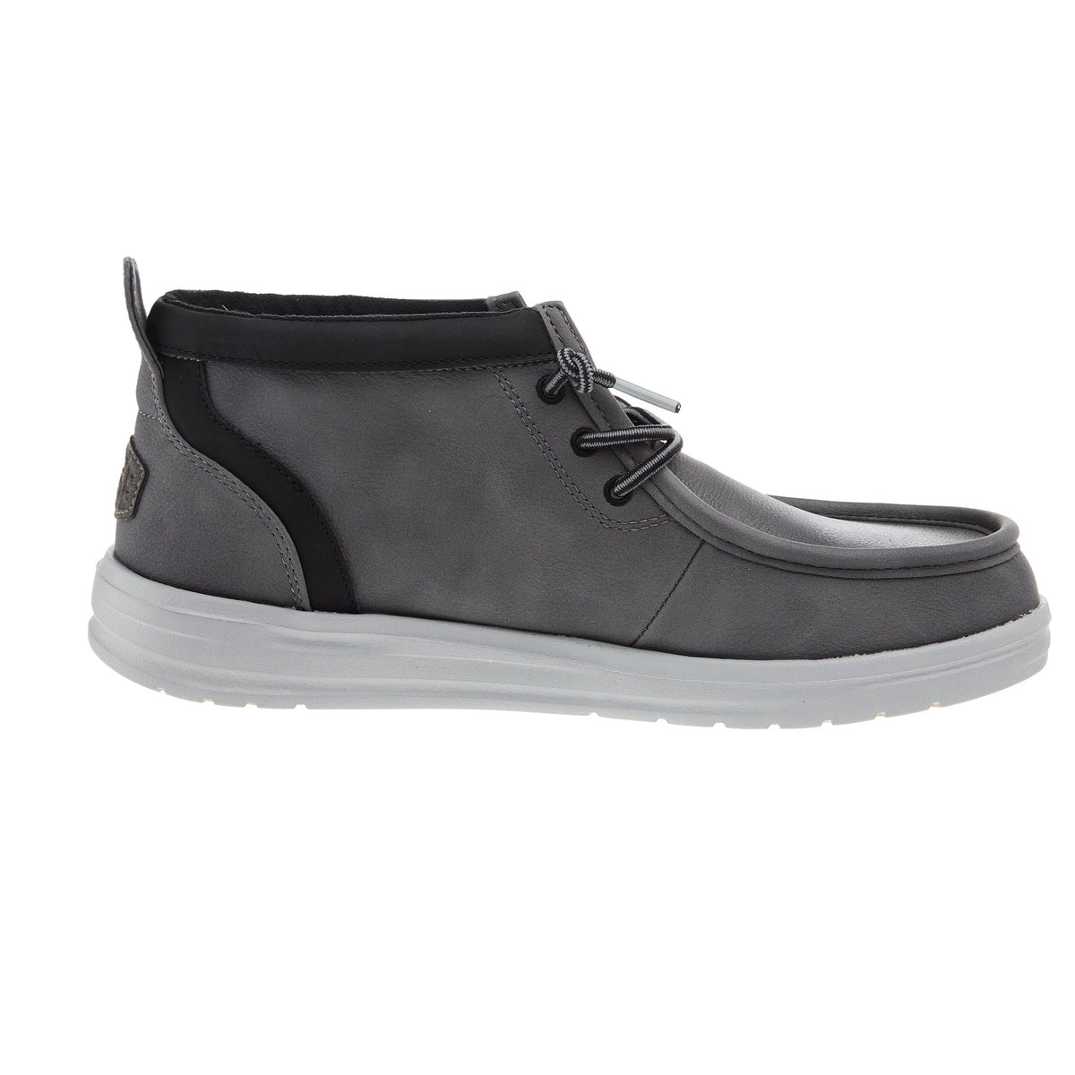 Hey Dude Mens Grey Mid Griper Casual Shoe