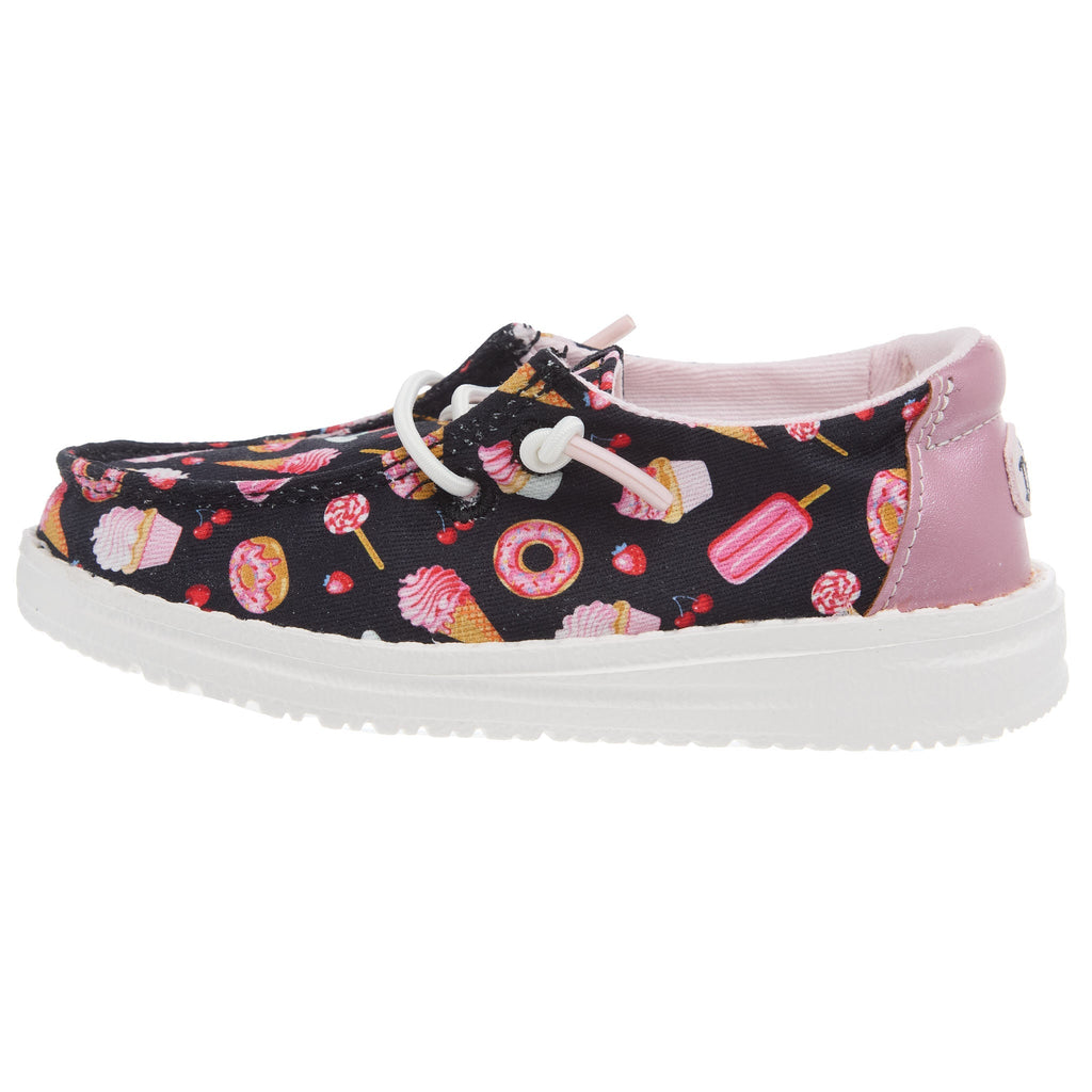 Hey Dude Toddler Sweet Treat Navy and Multicolor Casual Shoe