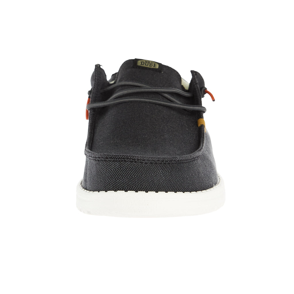 Hey Dude Men`s Grey Wally Herringbone Casual Shoe