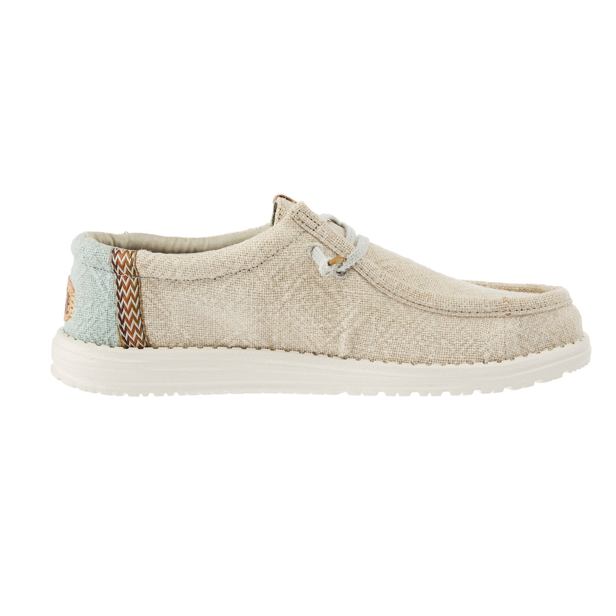 Hey Dude Men`s Stone Grey Wally Jute Casual Shoe