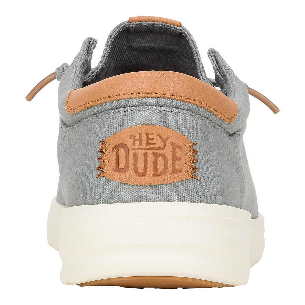 Hey Dude Men's Paul Monument Grey Canvas Casual
