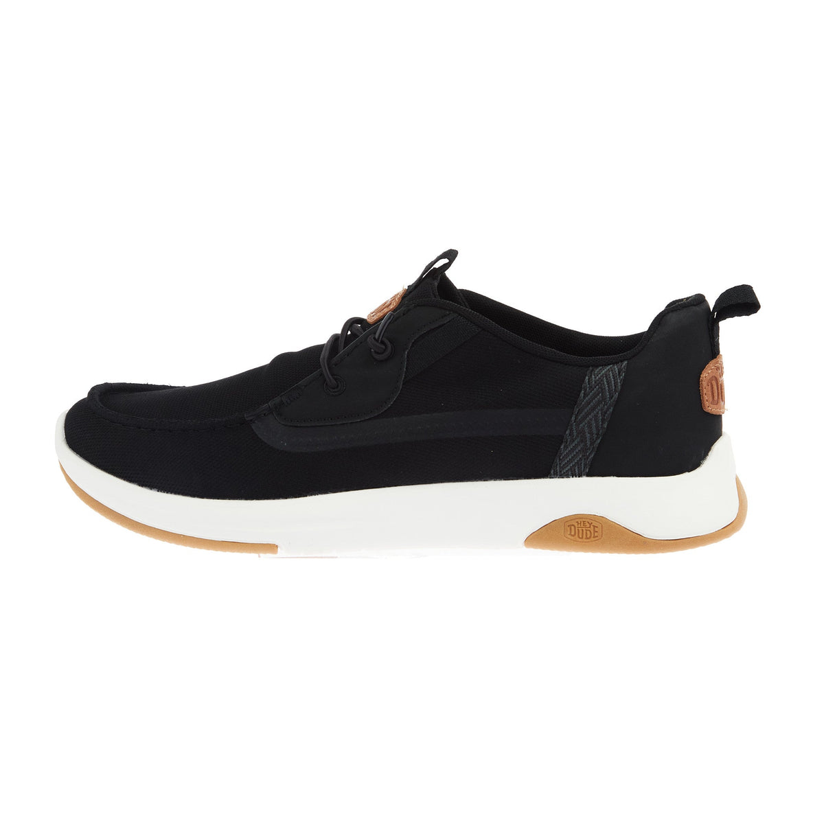 Hey Dude Men`s Black Wally Drift Mesh Tennis Shoe