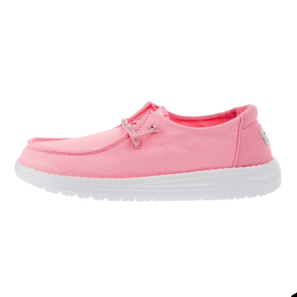 Hey Dude Wendy Youth Stardust Pulmeria Pink Slip-On