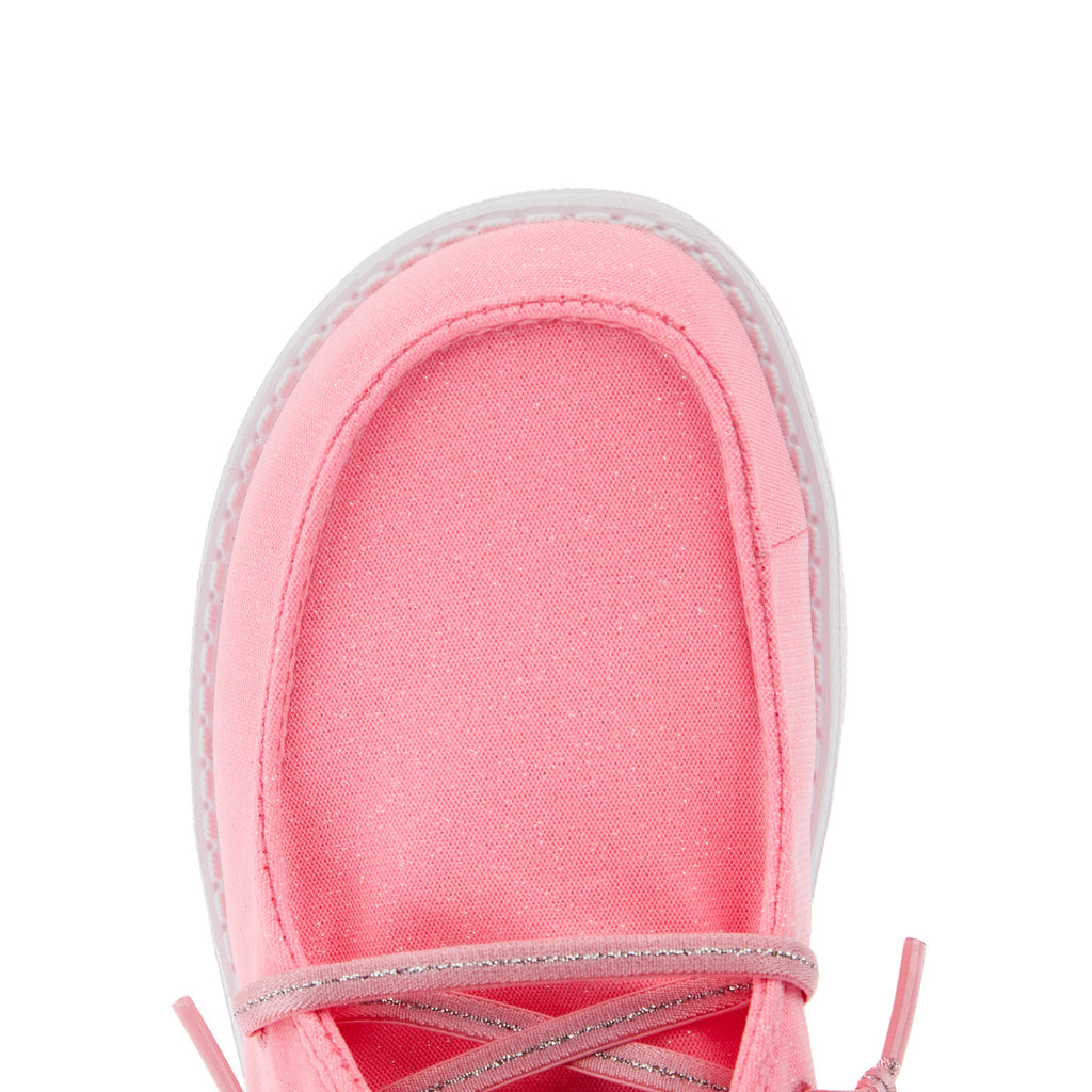 Hey Dude Wendy Youth Stardust Pulmeria Pink Slip-On