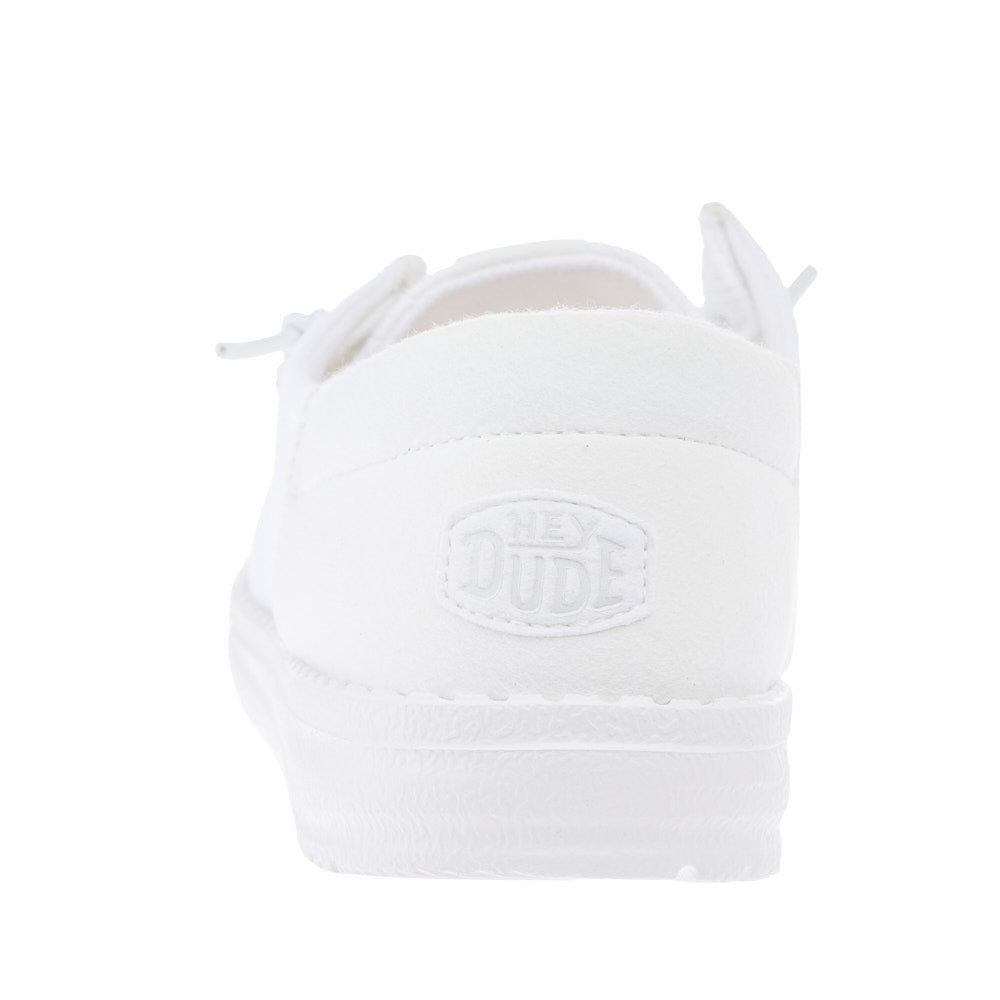 Hey Dude Women`s Wendy Funk Mesh Shoelry White Casual