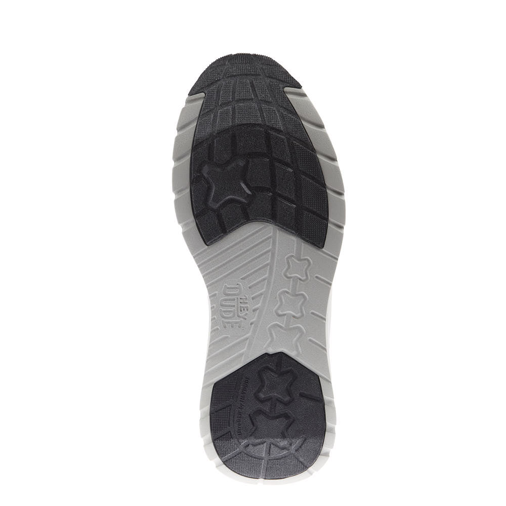 Hey Dude Men's Sirocco Stretch Sox Black Multi Casual Shoe