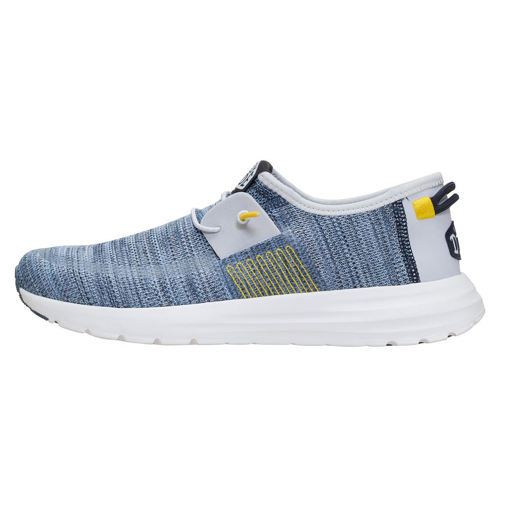 Hey Dude Men's Sirocco Stretch Sox Dark Navy/Multi Tennis Shoe