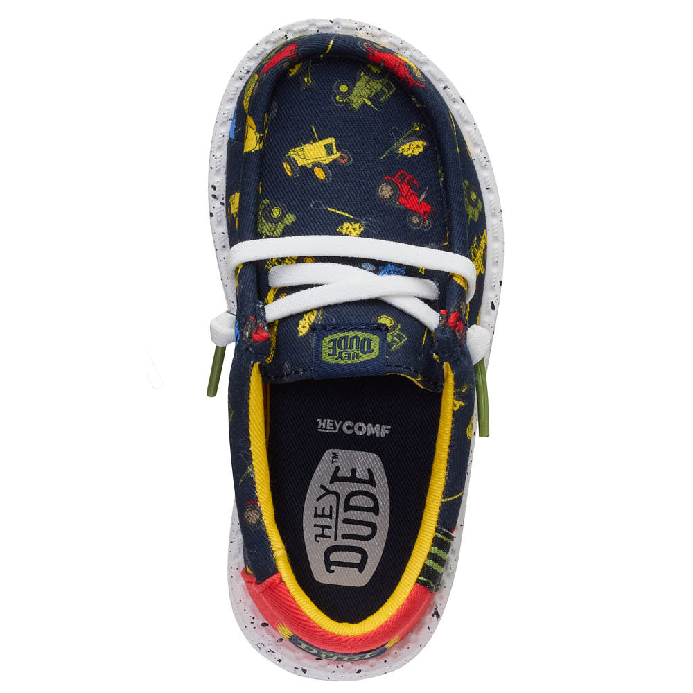 Hey Dude Toddler's Wally Navy Tiny Travelers Casual Shoe