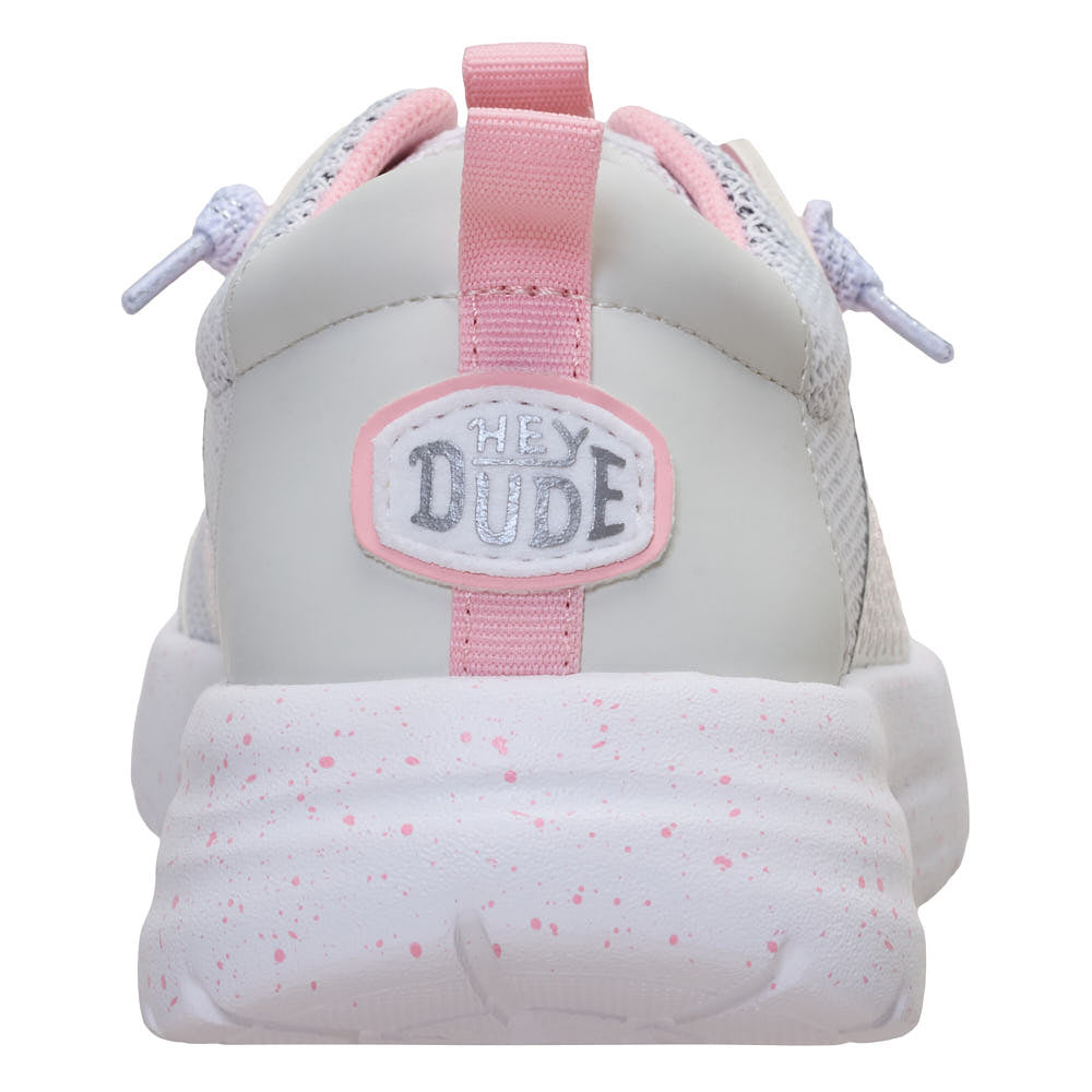 Hey Dude Kid's Sirocco Play Pink and Grey Stretch Sox