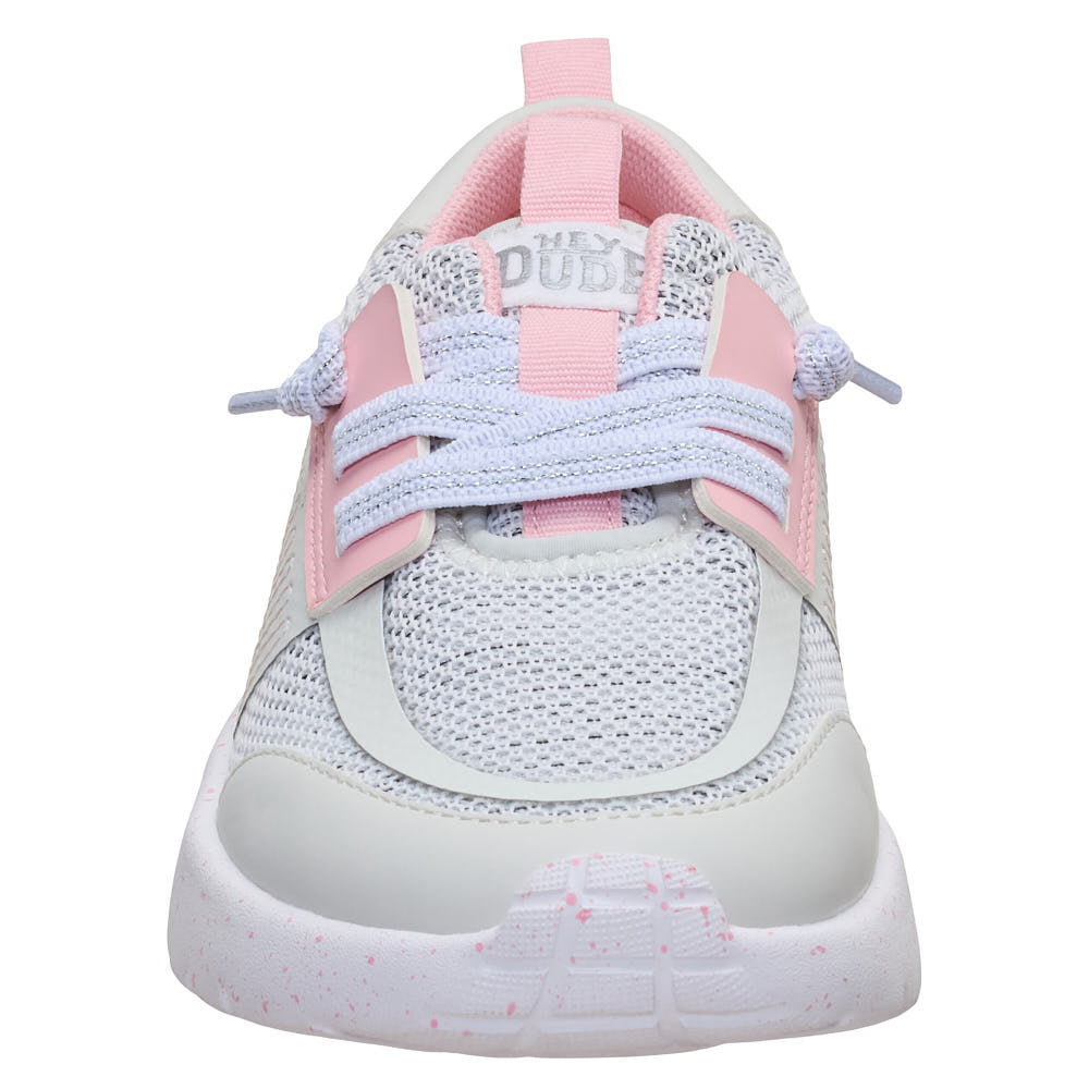 Hey Dude Kid's Sirocco Play Pink and Grey Stretch Sox